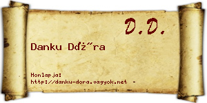 Danku Dóra névjegykártya